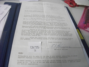 Document, Call-up instructions