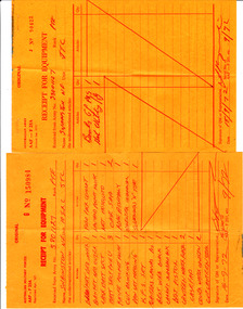 Document - Receipts for Equipment, AAF-F25A