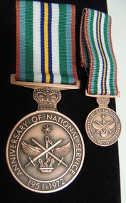Medal, Anniversary of National Service, 1951-1972
