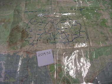 Map, A Contour Map of South Vietnam