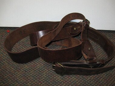 Equipment - Equipment, Army, Leather Belt