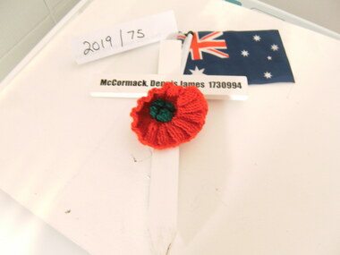 Ceremonial object - Memorial Cross, McCormack