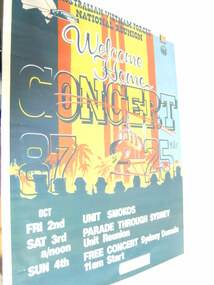 Poster, Welcome Home Concert