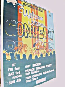 Poster - Welcome Home Concert poster