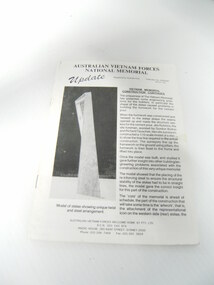 Booklet, Australian Vietnam Forces National Memorial Update