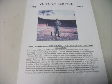 Document - Citation(copy), Citation For the Award Of the Military Medal
