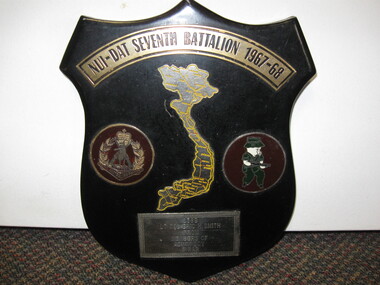 Plaque, Nui-Dat Seventh Battalion 1967-68