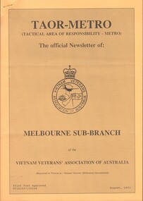 TAOR-Metro (Tactical Area of Responsibility - Metro) - Melbourne Sub-Branch August, 1993.