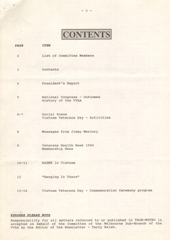 TAOR-Metro (Tactical Area of Responsibility - Metro) - Melbourne Sub-Branch August, 1993.