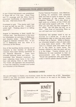 TAOR-Metro (Tactical Area of Responsibility - Metro) - Melbourne Sub-Branch August, 1993.