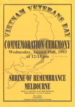 TAOR-Metro (Tactical Area of Responsibility - Metro) - Melbourne Sub-Branch August, 1993.