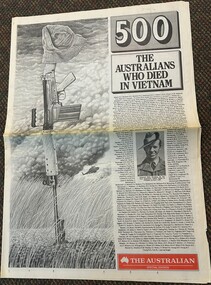 500: The Australians Who Died in Vietnam - The Australian Newspaper 3-4 Oct 1992.