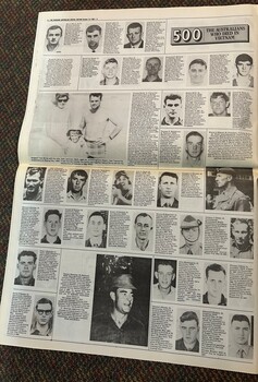 500: The Australians Who Died in Vietnam - The Australian Newspaper 3-4 Oct 1992.