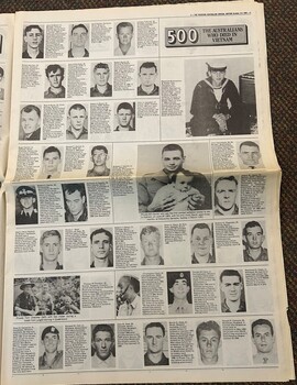 500: The Australians Who Died in Vietnam - The Australian Newspaper 3-4 Oct 1992.