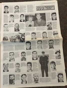 500: The Australians Who Died in Vietnam - The Australian Newspaper 3-4 Oct 1992.