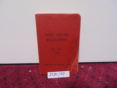 Booklet, Field Service Regulations