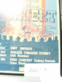 Poster - Welcome Home Concert poster