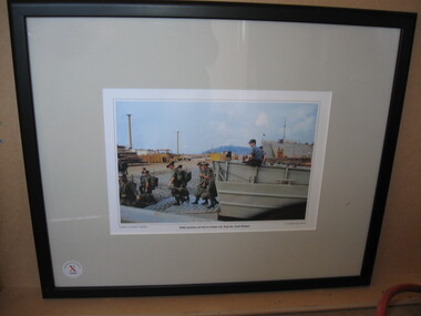 Photograph, 7 RAR Members Set Foot On Foreign Soil, Vung Tau. South Vietnam