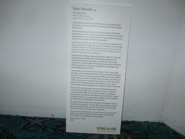 Poster - Poster, Information Board, Peter Mansell