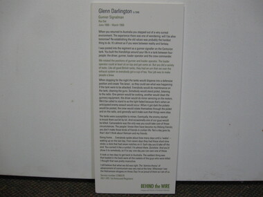 Poster - Poster, Information Board, Behind the Wire