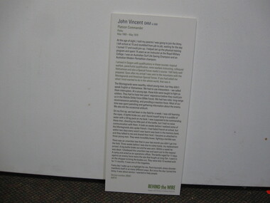 Poster - Poster, Information Board, Behind the Wire