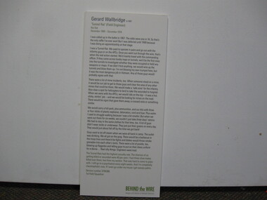 Poster - Poster, Information Board, Behind The Wire