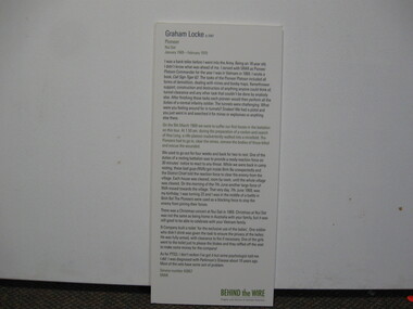 Poster - Poster, Information Board, Behind The Wire