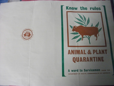 Pamphlet, Know the Rules: Animal & Plant Quarantine