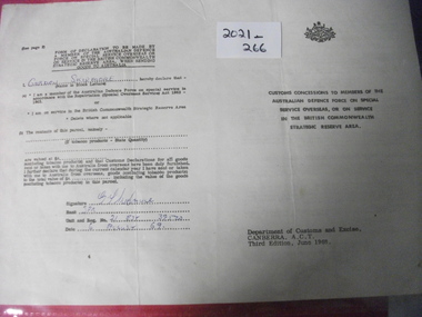 Pamphlet, Declaration by Defence Force personnel. 1968, 1968