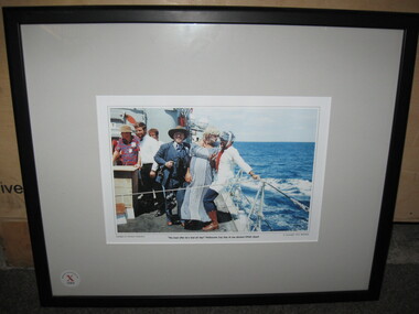 Photograph, The Best Offer He's Had All Day!. Melbourne Cup Day at Sea Abroad HMAS Stuart
