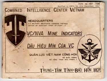 Booklet, VC/NVA Mine Indicators, 1967