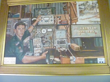 Painting, Ziggy at the Switchboard