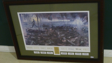 Painting - Signed print: The Battle of Long Tan