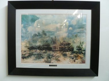 Print - Framed print: C Squadron tanks, 1968, The Break Out, 28 June 1968, 28/06/1968 12:00:00 AM