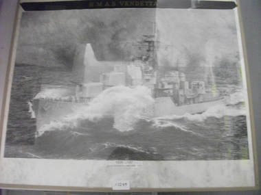 Artwork, other - Artwork, Sketch, Gunline - HMAS Vendetta Do 8 1958 - 1979