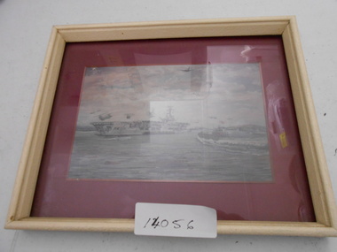 Drawing, Framed Drawing, Vung Tau Ferry