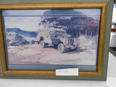 Painting, Framed Painting, Series 3 Landrover