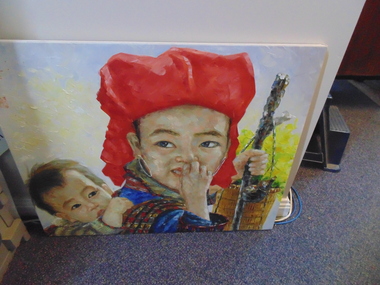 Painting, Unknown, Woman And Child