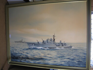 Painting - Framed painting, HMAS Parramatta