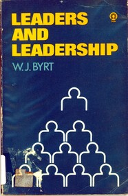 Book, Byrt, W. J, Leaders and leadership