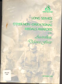Book, Australia. Department of Defence, Long Service and Other Non-operational Medals Award