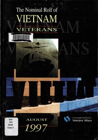 Book, Commonwealth Department Of Veterans' Affairs, The Nominal Roll of Vietnam Veterans - August 1997