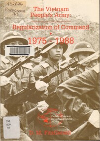 Book, Fitzgerald, D.M, The Vietnam People's Army: Regularization of Command 1975-1988