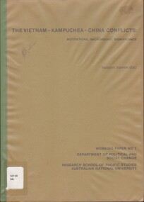 Book, The Vietnam-Kampuchea-China conflicts: motivations