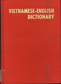 Book, Vietnamese-English Dictionary