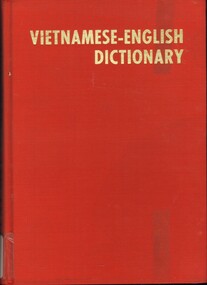 Book, Nguye,^n Ði`nh Ho`a, Vietnamese-English Dictionary