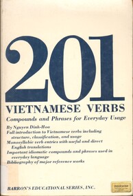 Book, Nguyen, Dinh Hoa, 201 Vietnamese Verbs: Compounds and Phrases for Everyday Usage