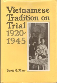Book, Marr, David G, Vietnamese Tradition on Trial, 1920-1945