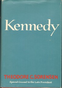 Book, Sorensen, Theodore C, Kennedy, 1965
