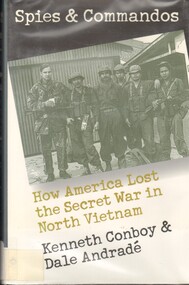 Book, Spies and Commandos: How America Lost the Secret War in North Vietnam. (Copy 2), 2000